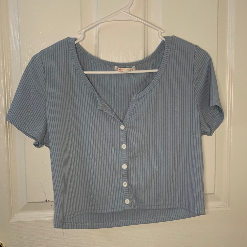 Baby Blue crop top